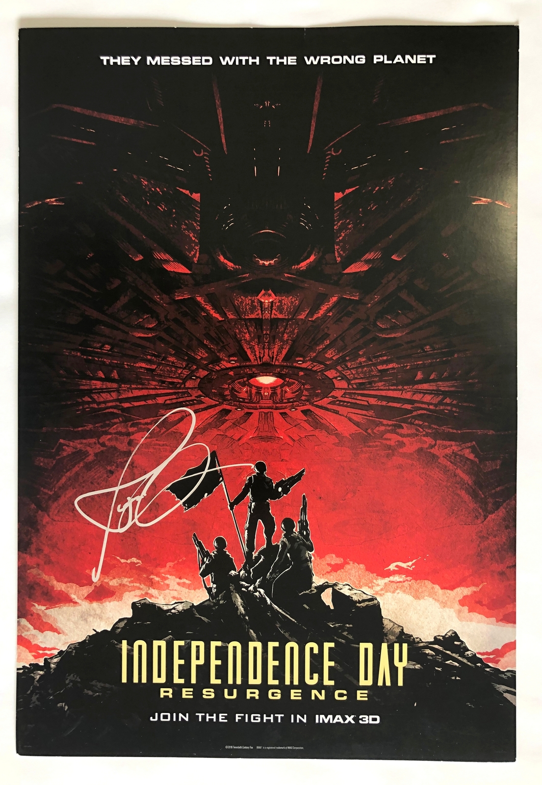 Jessie Usher Signed Poster Independence Day Resurgence COA