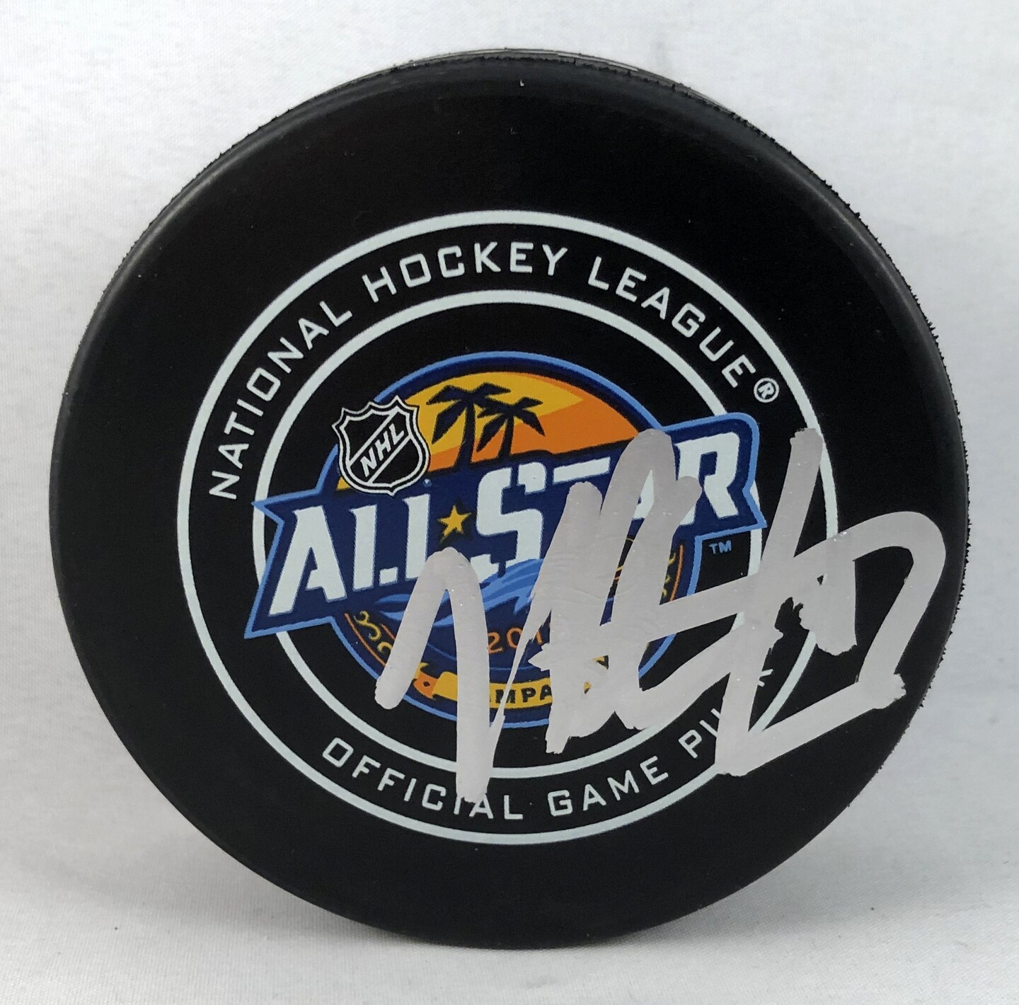 Kris Letang Signed All Star Hockey Puck Pittsburgh Penguins COA