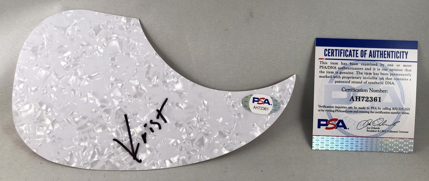 Krist Novoselic Signed Acoustic PickGuard Nirvana 2 PSA/DNA COA