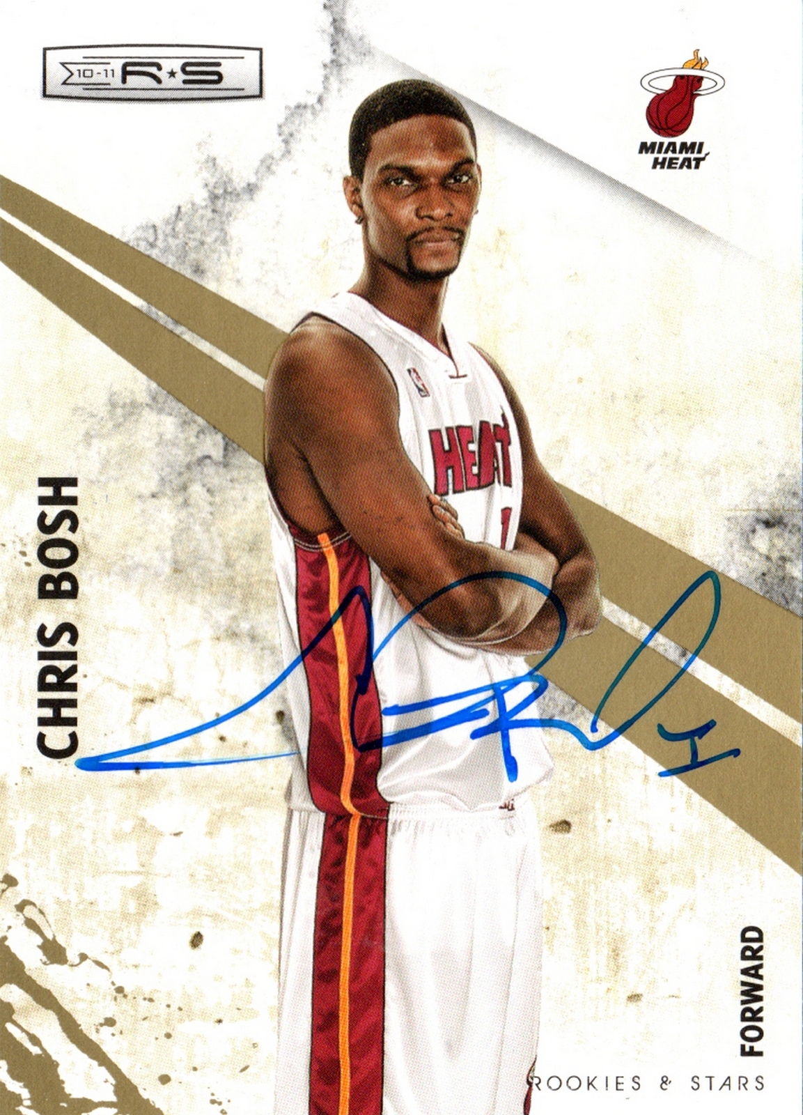 Miami Heat Chris Bosh Signed Trading Card 2010 Panini #387 of 499 COA