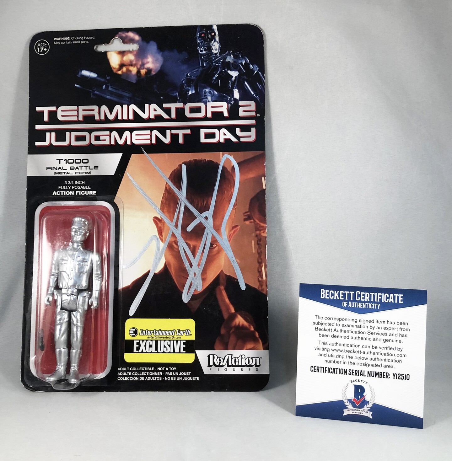 Robert Patrick Signed Figure Toy Beckett BAS COA