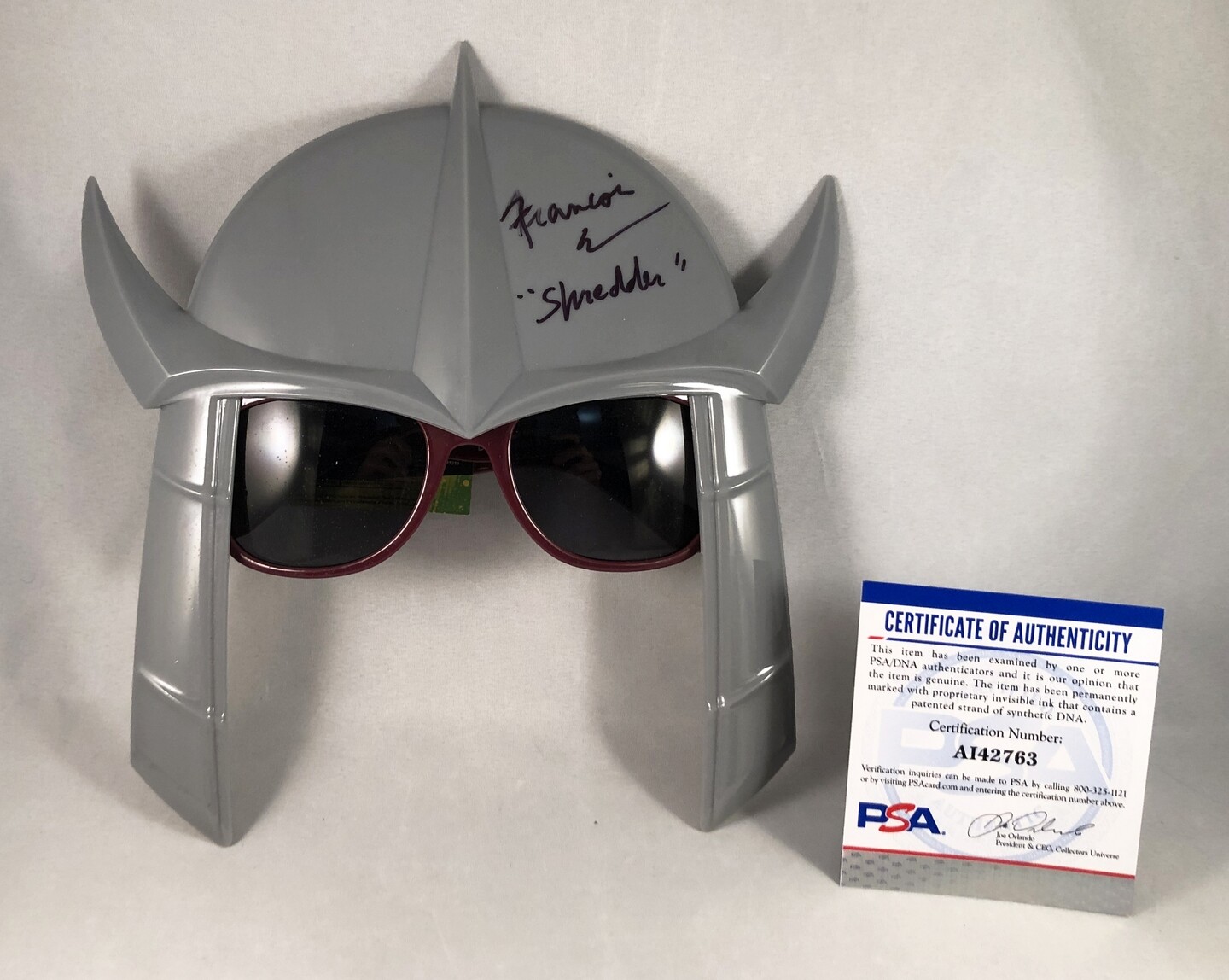 Francois Chau Signed Mask PSA/DNA COA