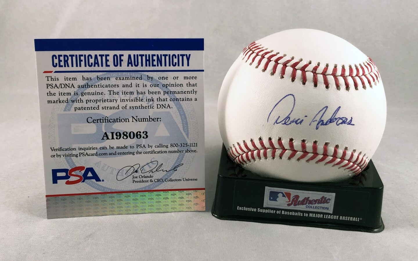 Deivi Garcia Signed Baseball PSA/DNA New York Yankees 3 COA