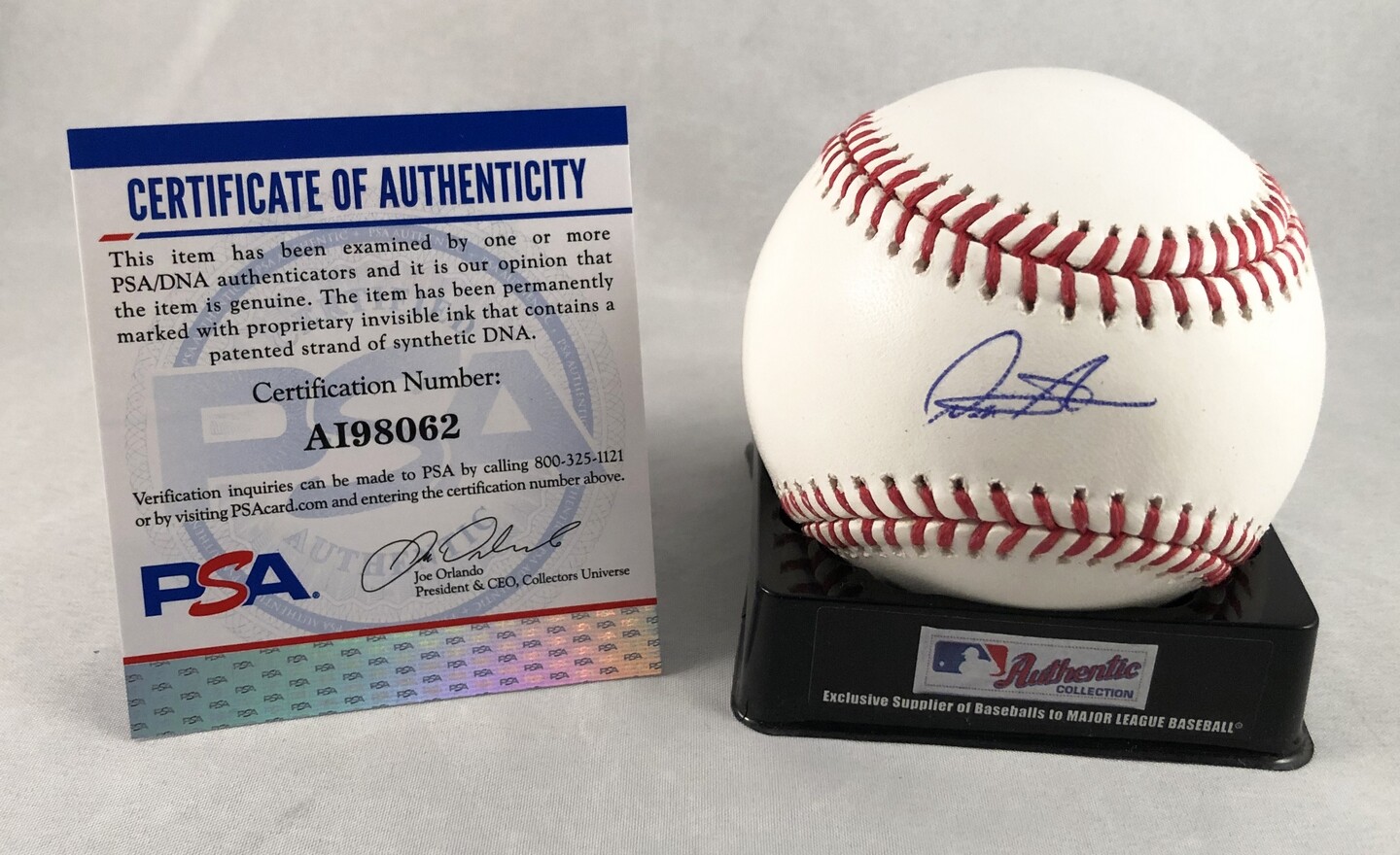 Deivi Garcia Signed Baseball PSA/DNA New York Yankees 2 COA
