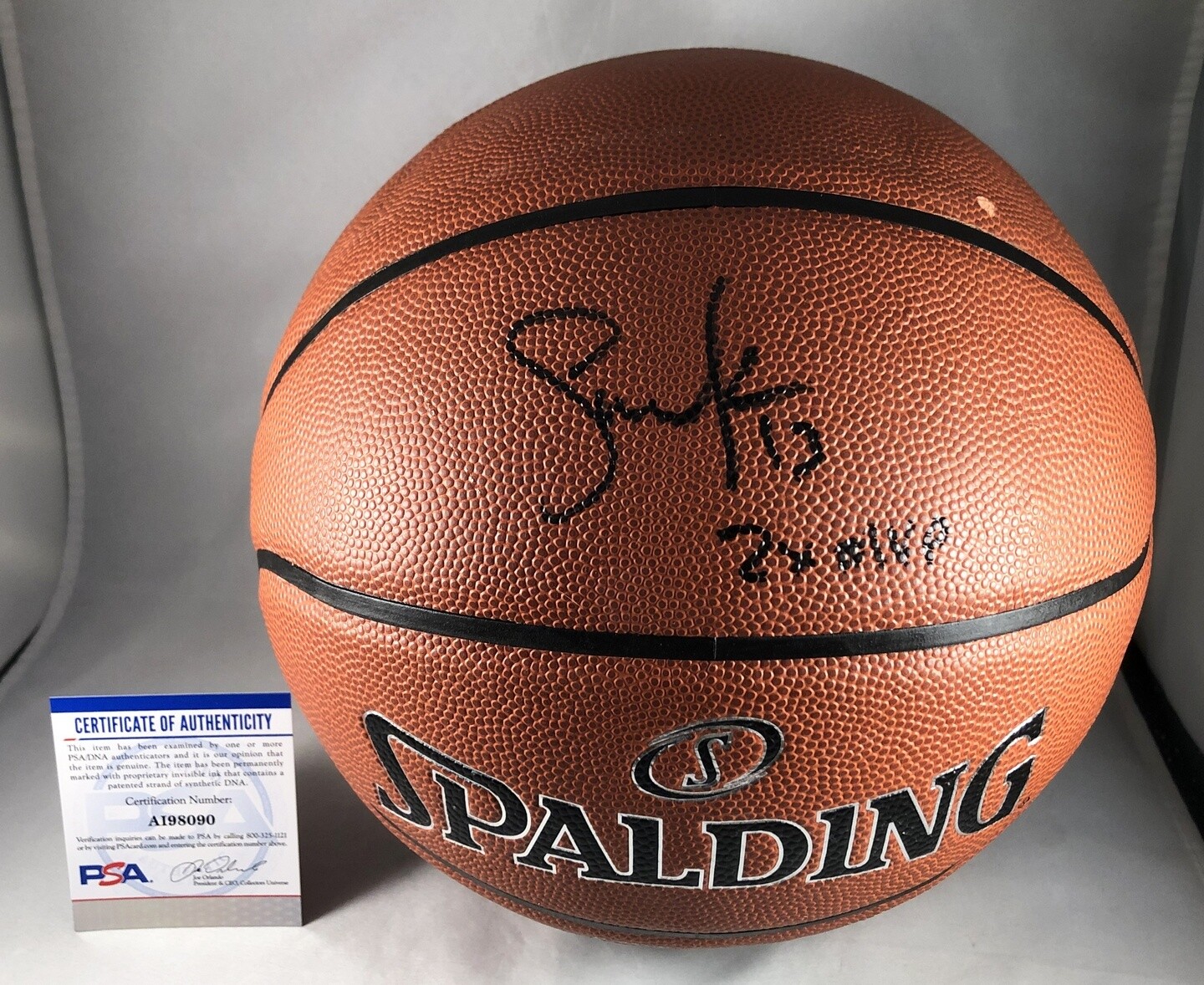 Phoenix Suns Steve Nash Signed Basketball PSA/DNA Brooklyn Nets COA