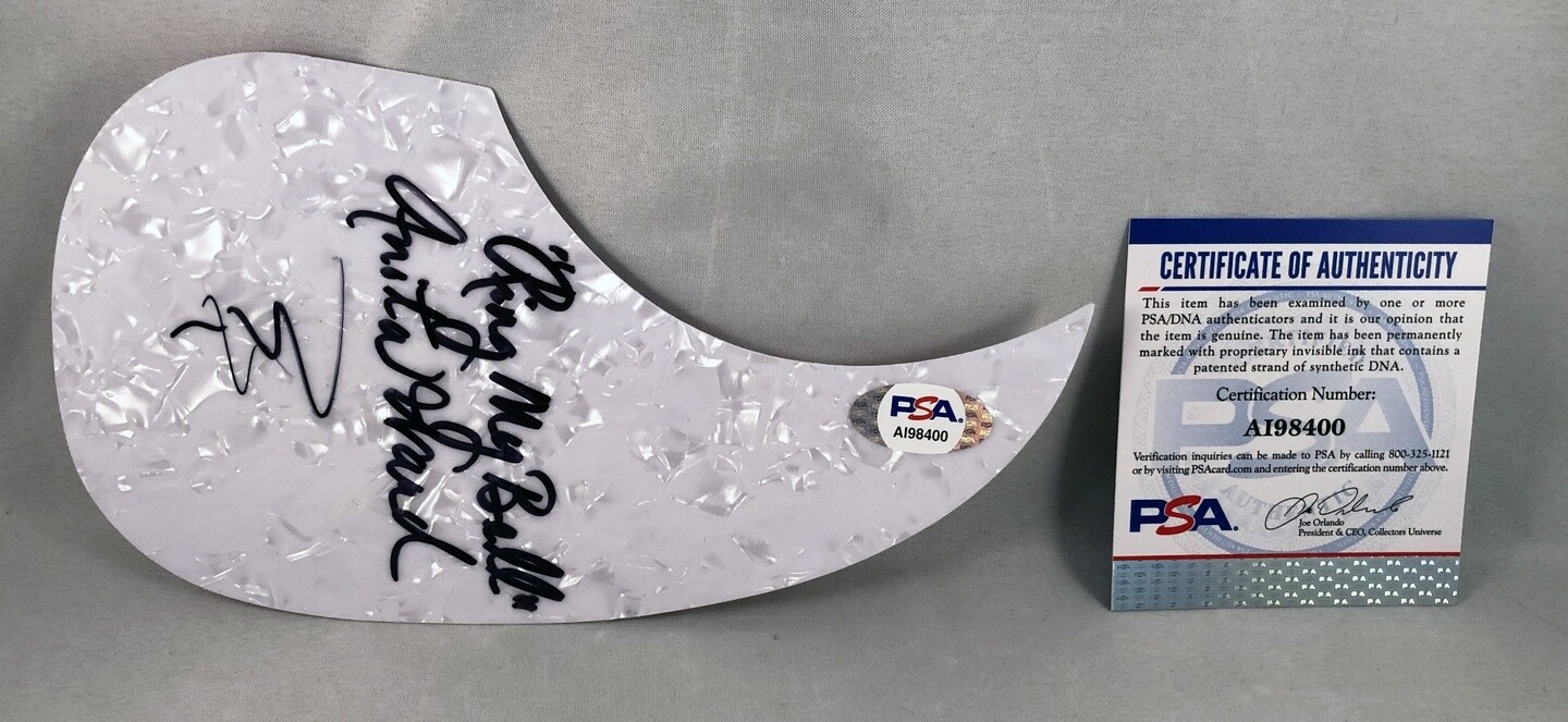Anita Ward Signed Acoustic PickGuard PSA/DNA COA