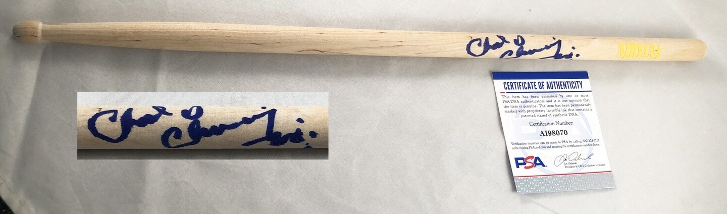 Chad Channing Signed Drumstick Nirvana PSA/DNA COA