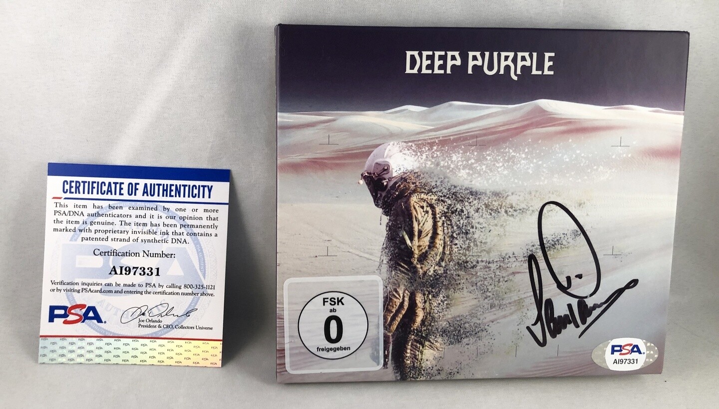 Ian Paice Signed CD Cover Deep Purple PSA/DNA COA