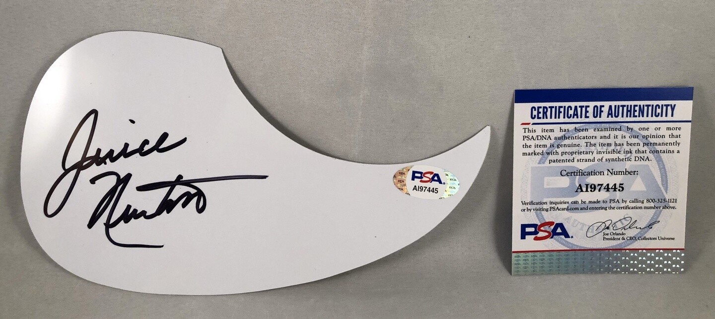 Juice Newton Autographed Acoustic PickGuard PSA/DNA COA