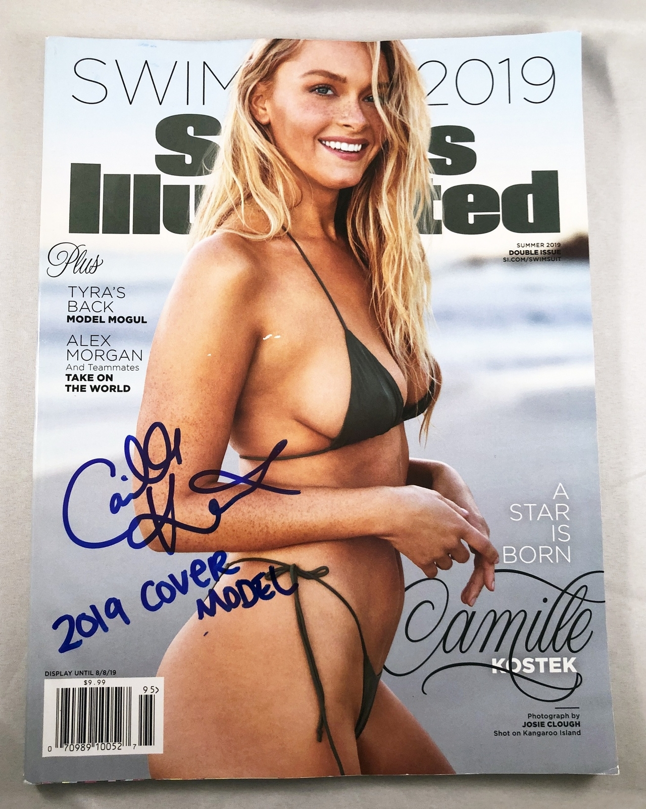 Camille Kostek Signed Magazine 2019 SI Swimsuit Issue 4 COA
