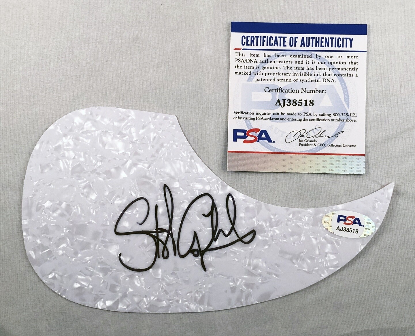 Stewart Copeland Signed Acoustic Pickguard PSA/DNA The Police 1 COA