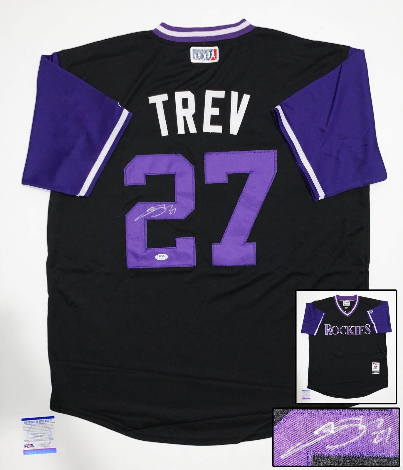 Colorado Rockies Trevor Story Signed Jersey PSA/DNA COA