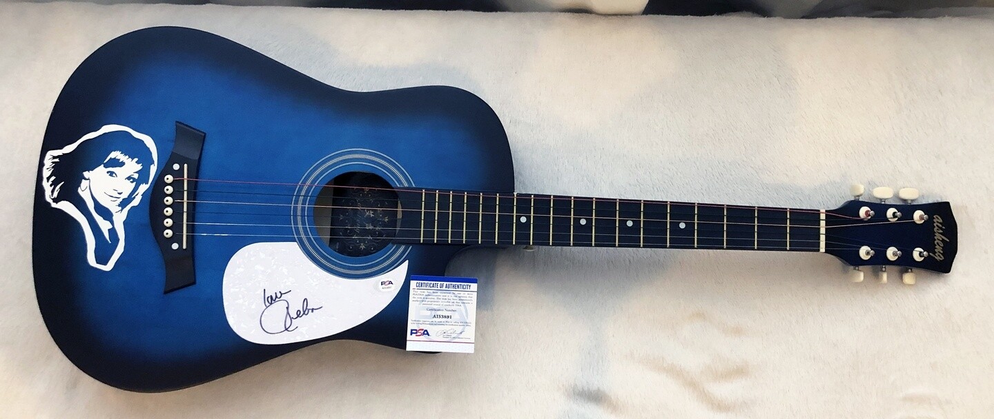 Reba McEntire Signed Guitar PSA/DNA Superstar Country Singer COA