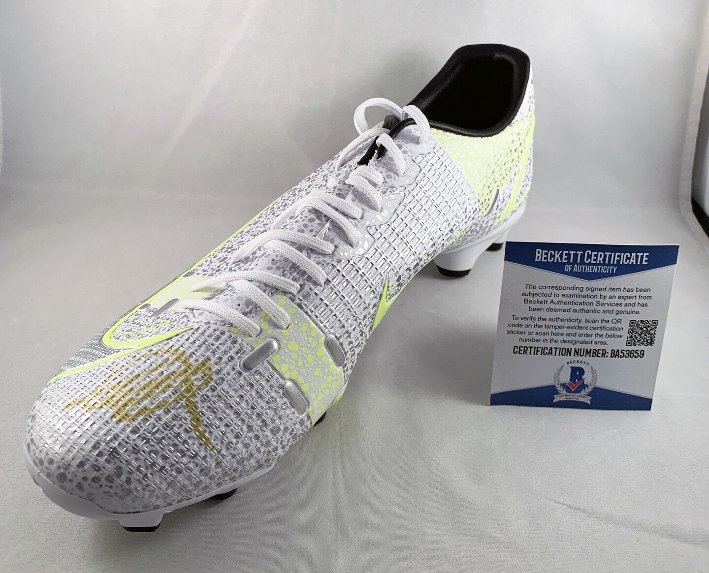 Mason Mount Signed Boot Cleat Spike Nike Mercurial Beckett BAS Chelsea FC 1 COA