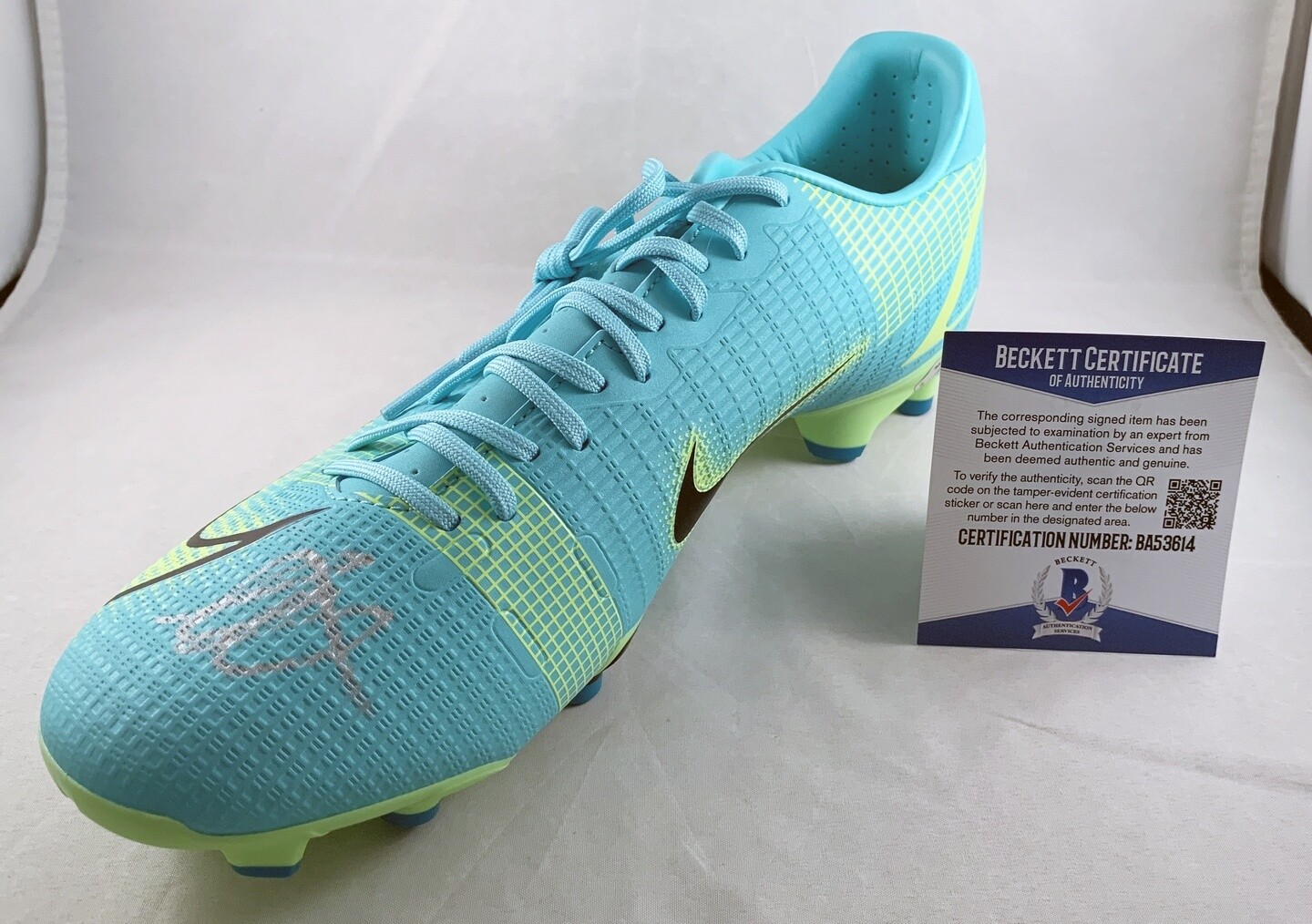 Mason Mount Signed Boot Cleat Spike Nike Mercurial Beckett BAS Chelsea FC COA