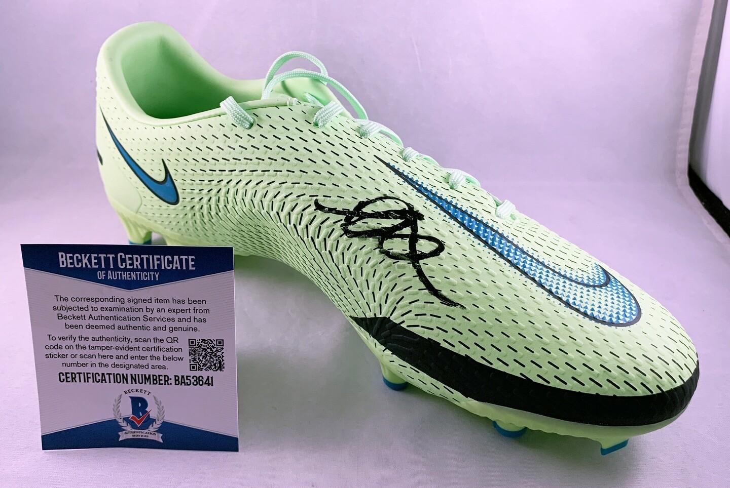 Mason Mount Signed Boot Cleat Spike Nike Phantom Beckett BAS Chelsea FC COA