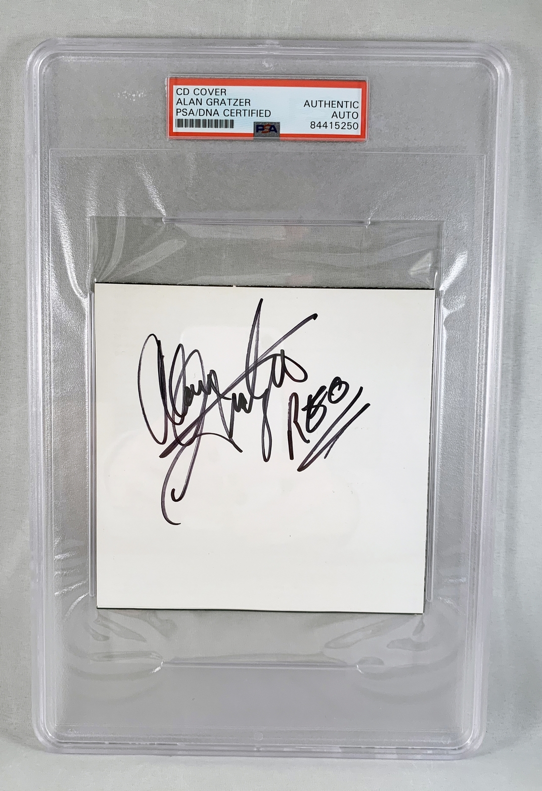 Alan Gratzer Signed Index Card Cut PSA/DNA REO Speedwagon COA