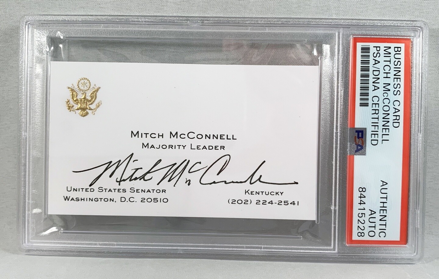 US Senator Republican Majority Leader Mitch McConnell Signed Senate Business ...