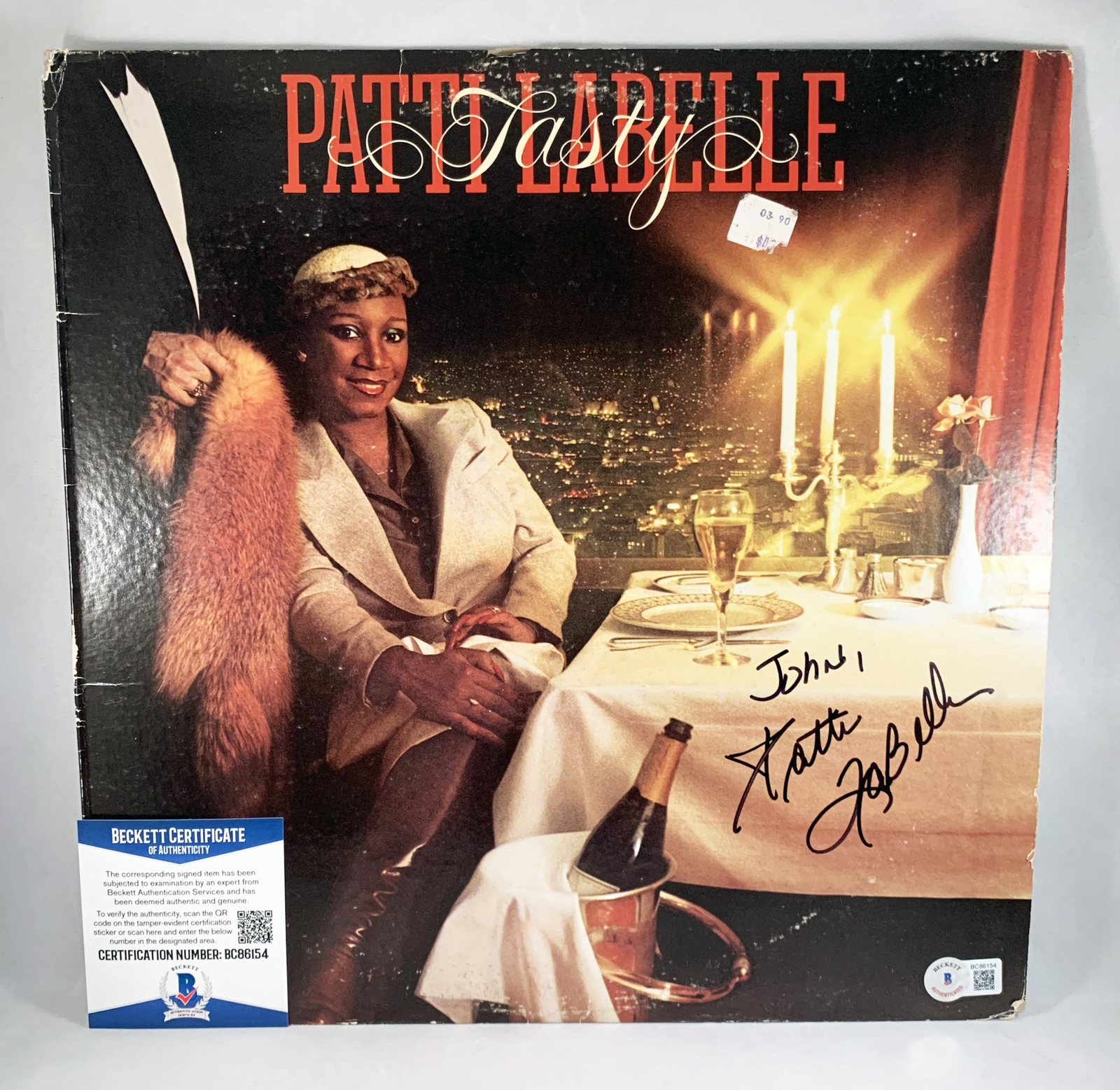 Patti LaBelle Signed Vinyl LP Album Beckett BAS 1 COA