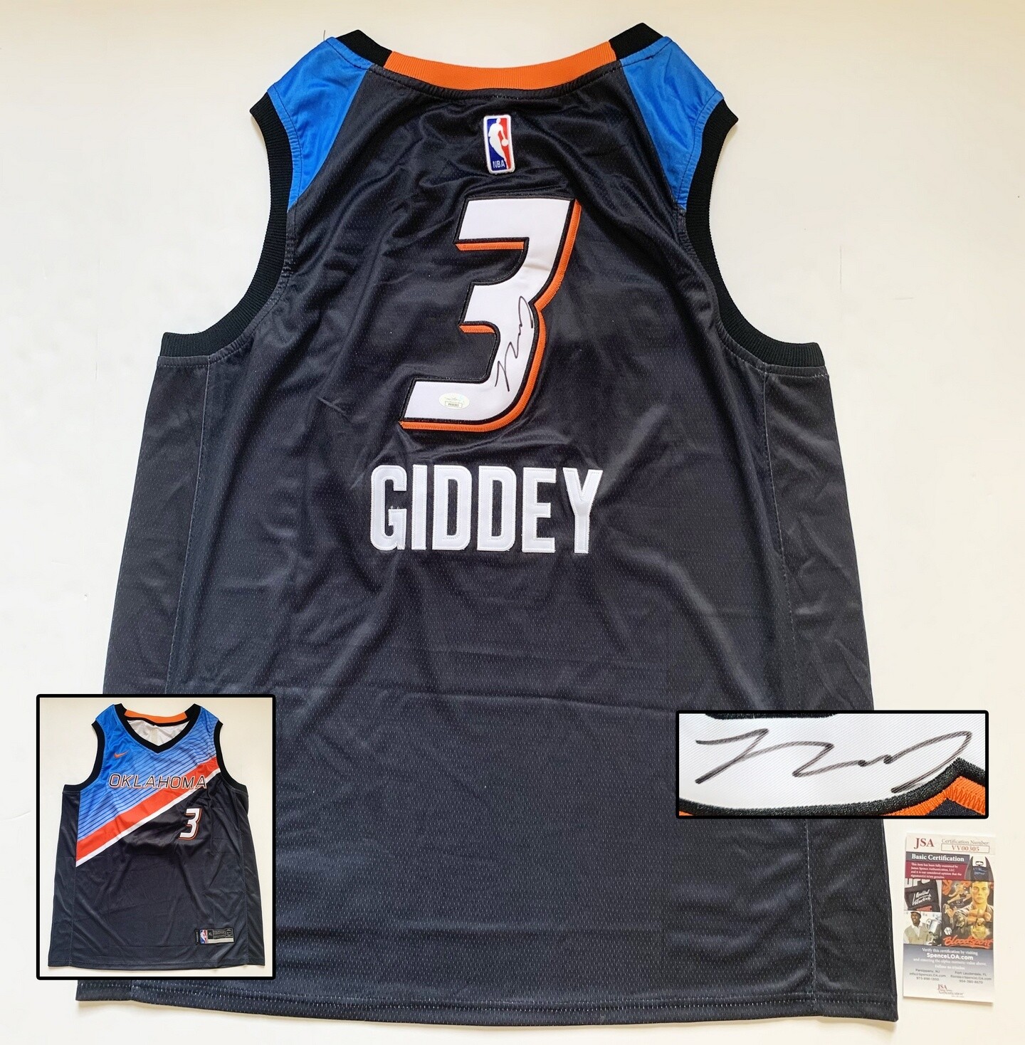 Oklahoma City Thunder Josh Giddey Signed Jersey JSA 1 COA