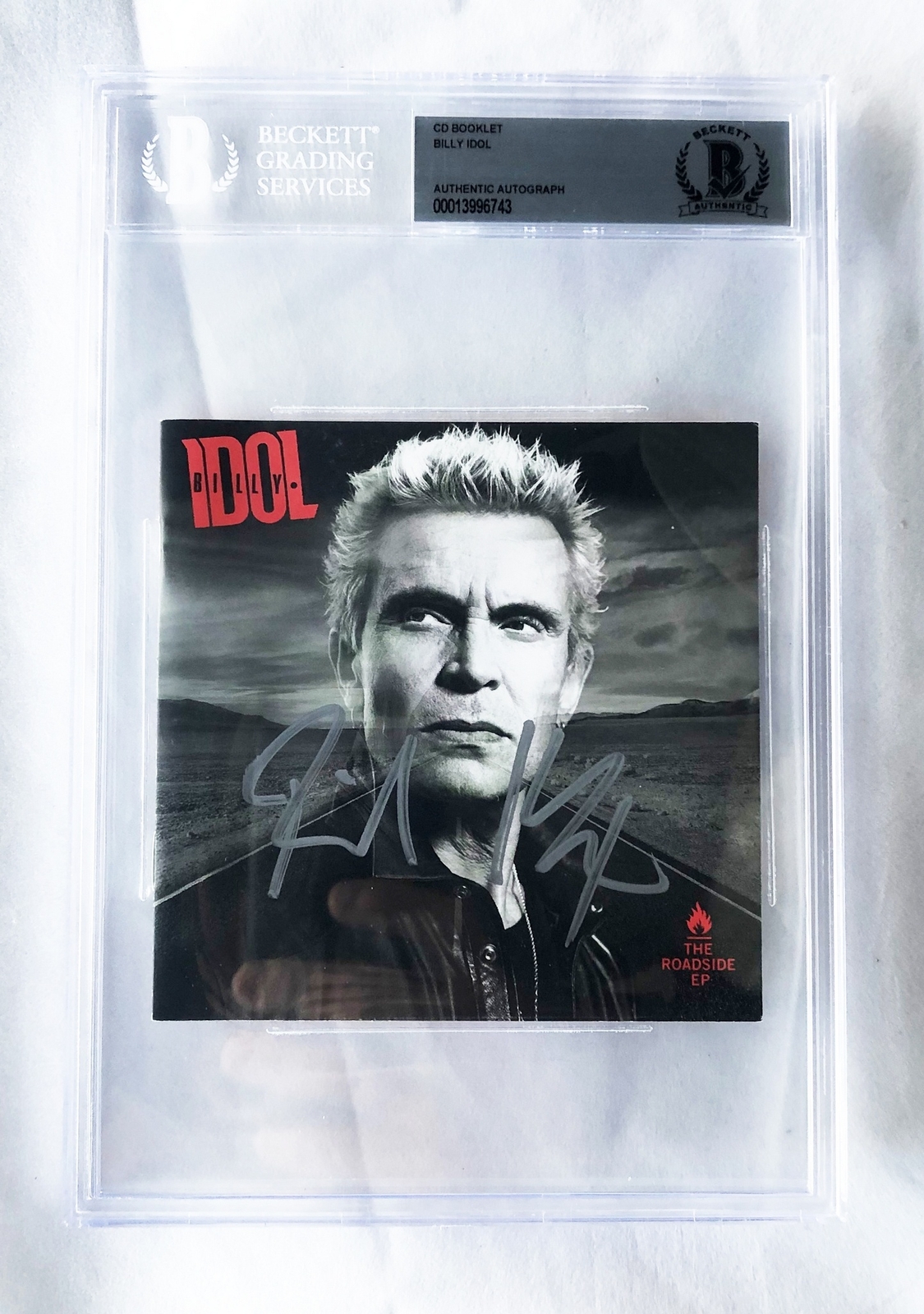 Billy Idol Signed CD Cover The Roadside Beckett BAS 1 COA