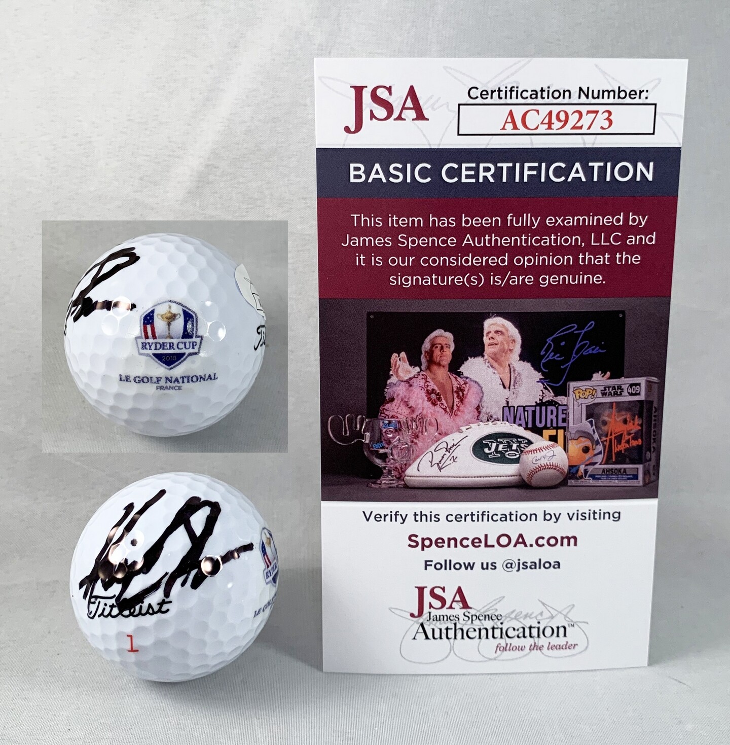 Henrik Stenson Signed Golf Ball 2014 Ryder Cup COA