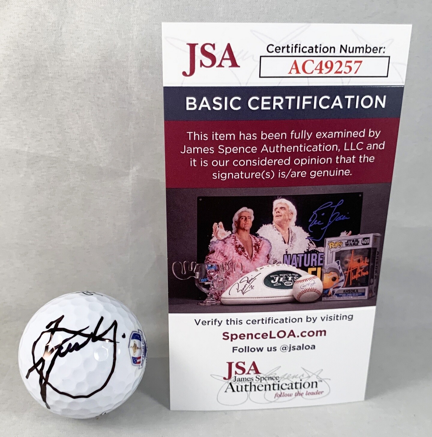 XANDER SCHAUFFELE SIGNED GOLF BALL 2020 RYDER CUP JSA COA COLLECTIBLE MEMORABILIA