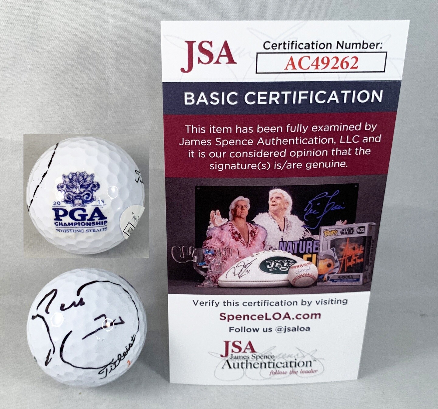 Jason Day Signed Golf Ball 2015 PGA Championship JSA COA