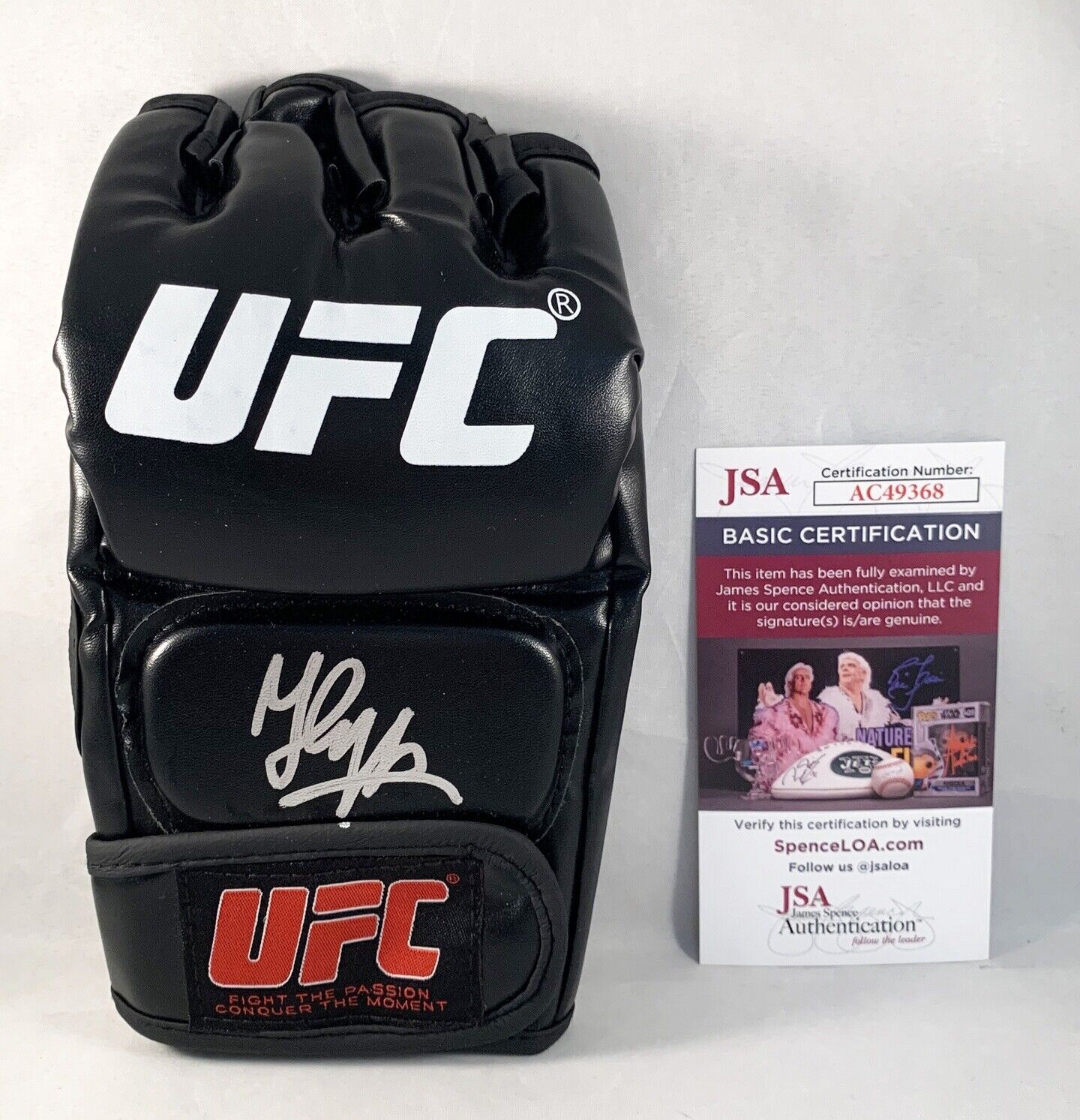 Said Nurmagomedov Signed MMA Glove UFC JSA 3 COA