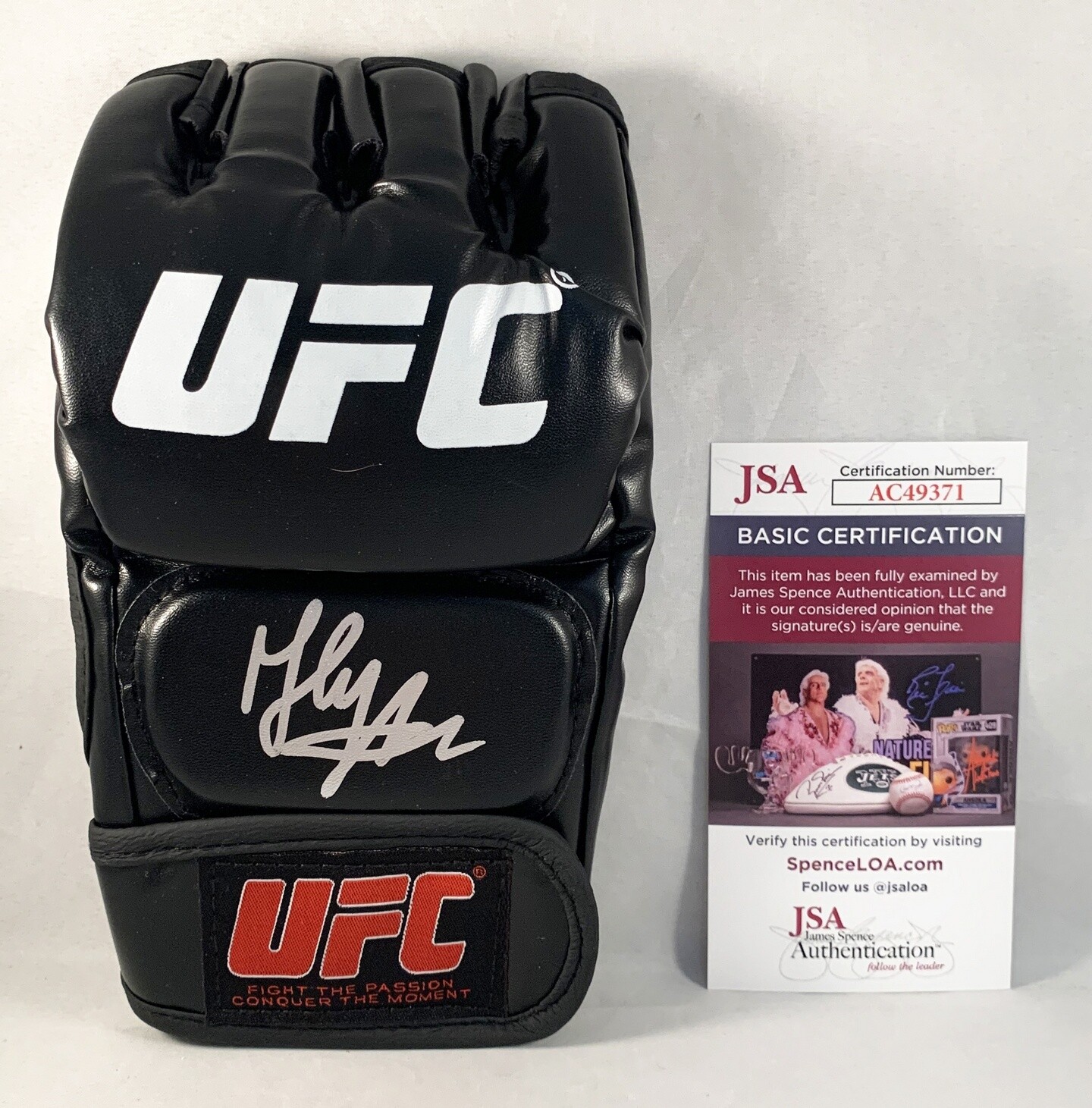 Said Nurmagomedov Signed MMA Glove UFC JSA COA