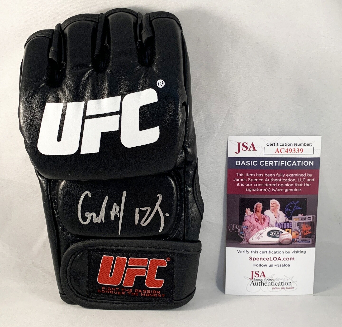 Gabriel Burns Signed MMA Glove UFC JSA 2 COA
