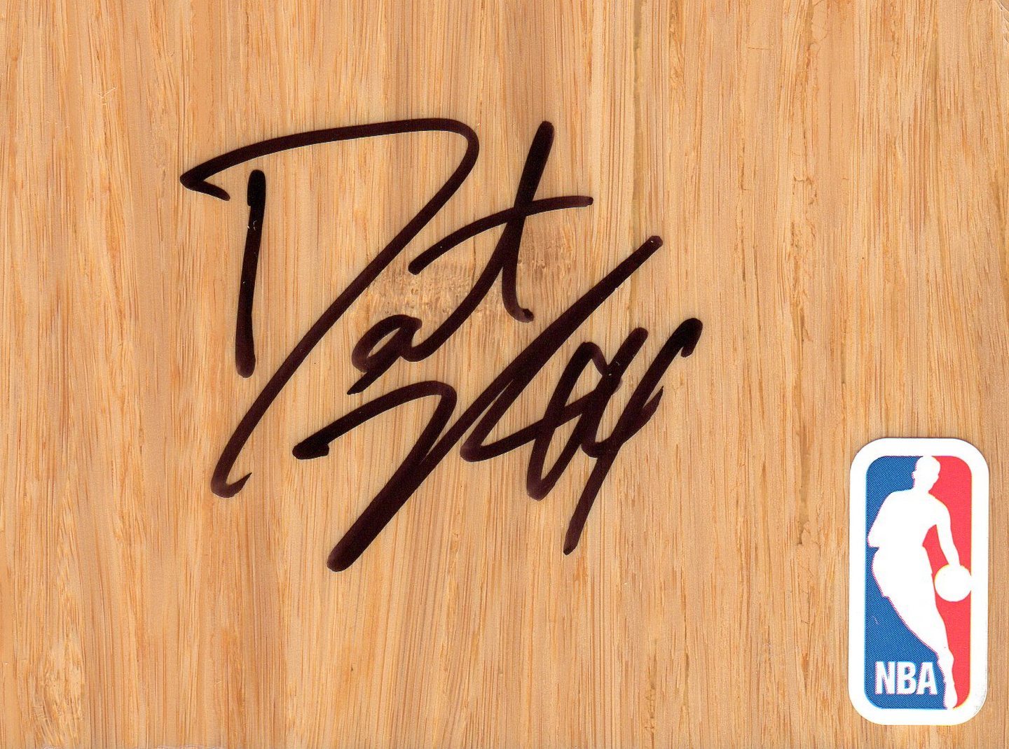 NEW ORLEANS PELICANS DANTE CUNNINGHAM SIGNED FLOORBOARD COA COLLECTIBLE MEMORABILIA