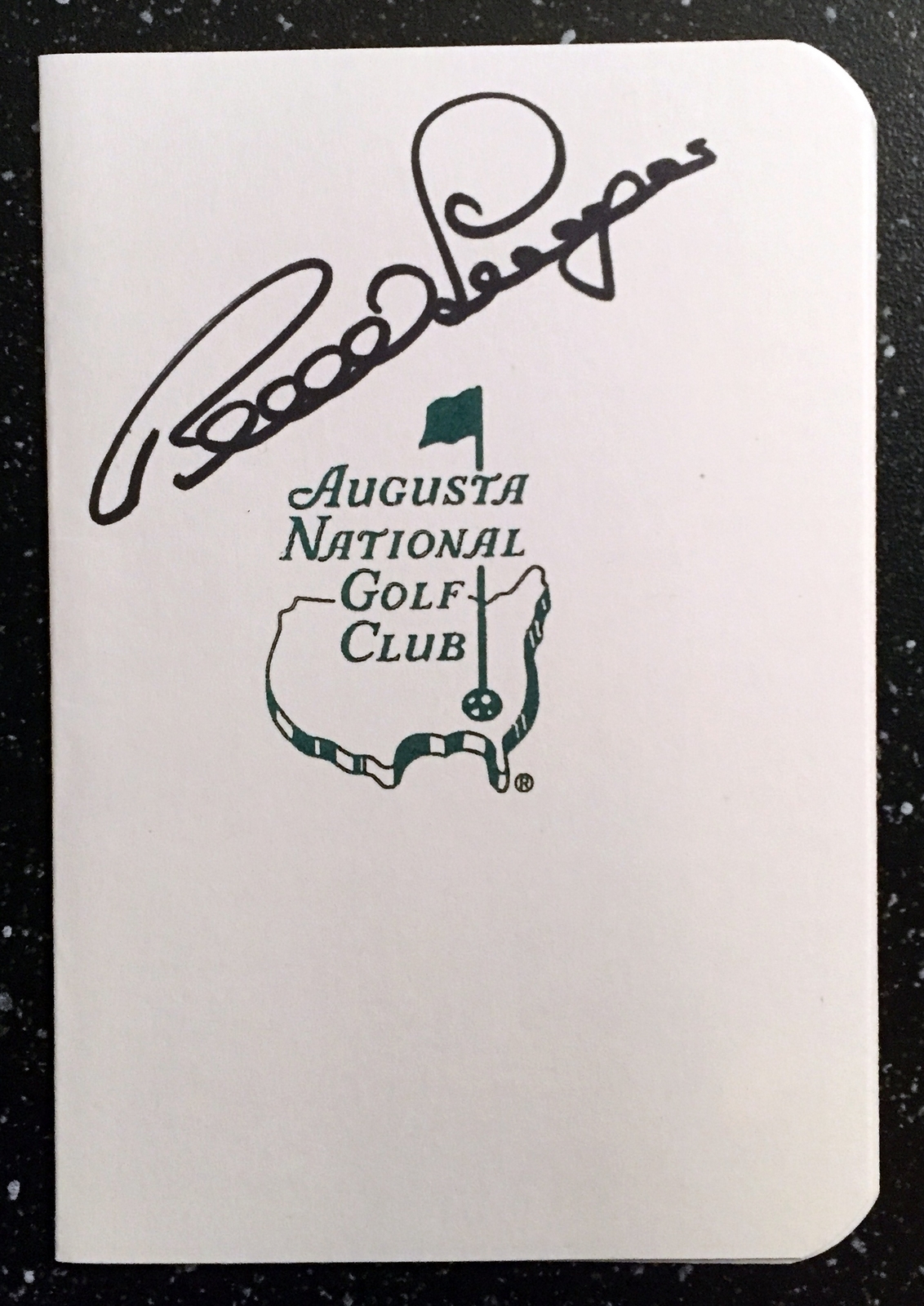 Bernhard Langer Signed Masters Scorecard 4 COA