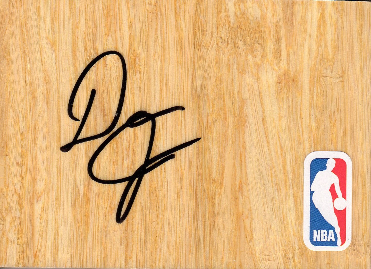 GOLDEN STATE WARRIORS DAMIAN JONES SIGNED FLOORBOARD COA COLLECTIBLE MEMORABILIA