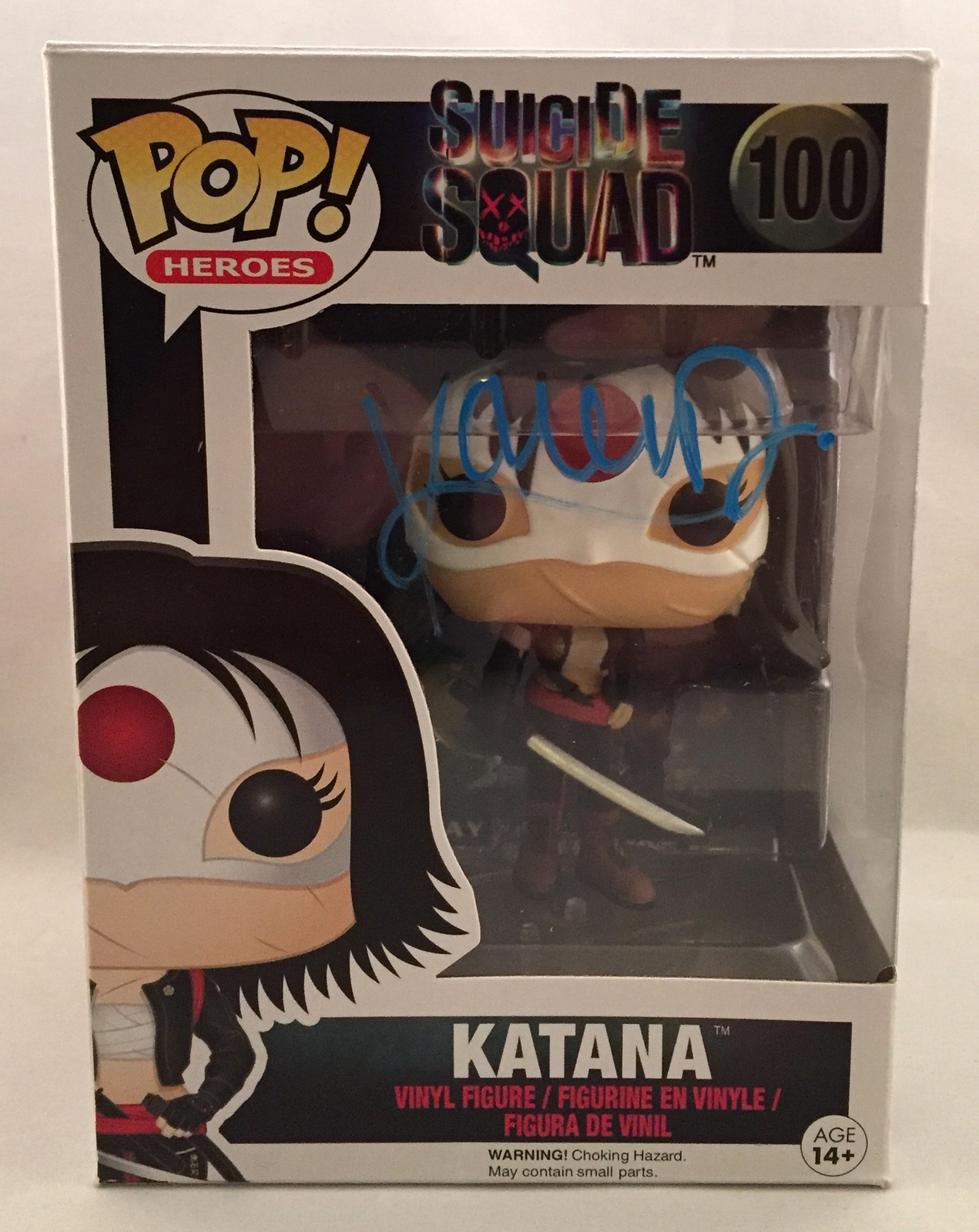 Karen Fukuhara Signed Funko Pop Figurine Suicide Squad Katana COA