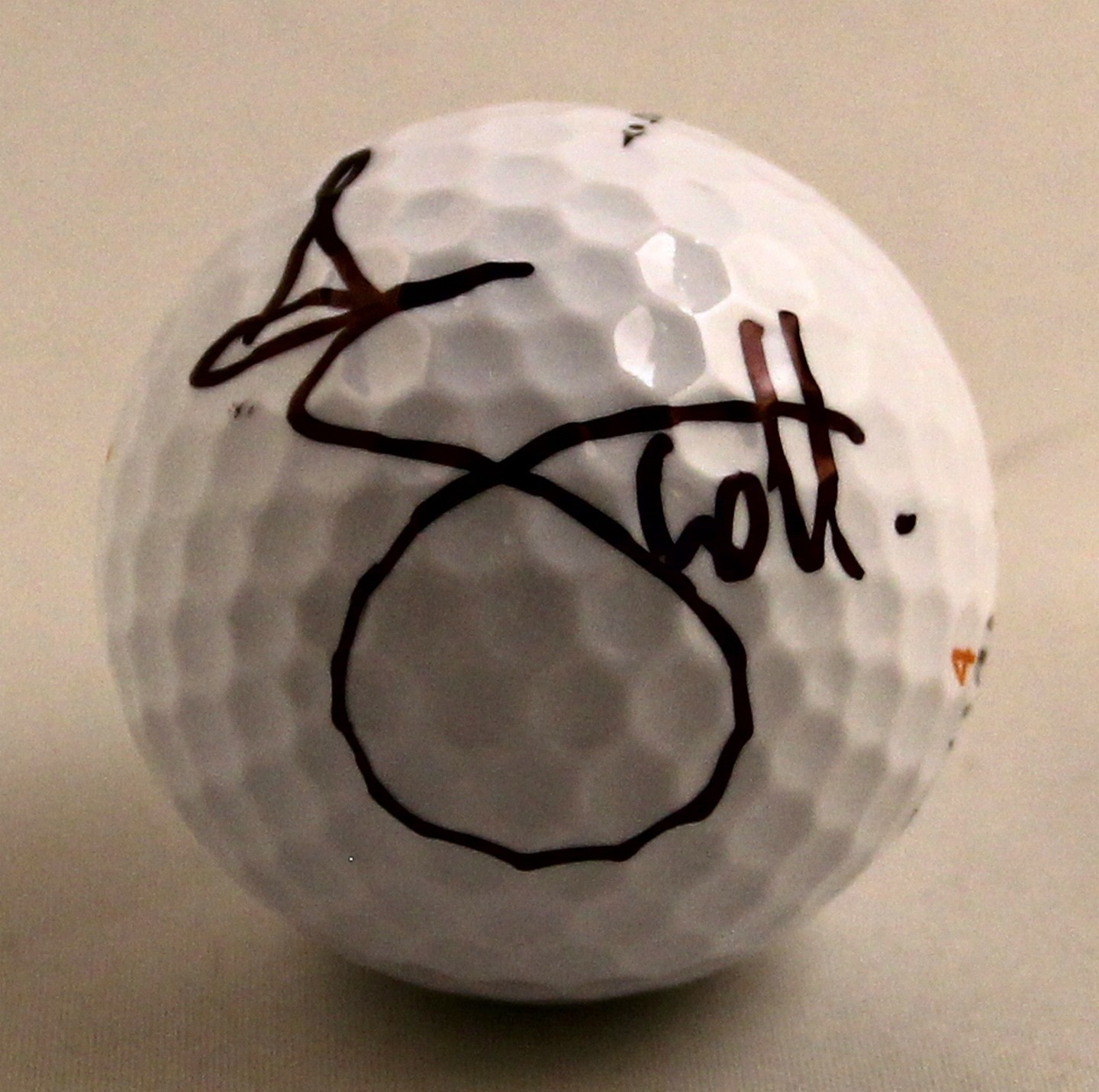 Masters Champion Adam Scott Signed Golf Ball COA