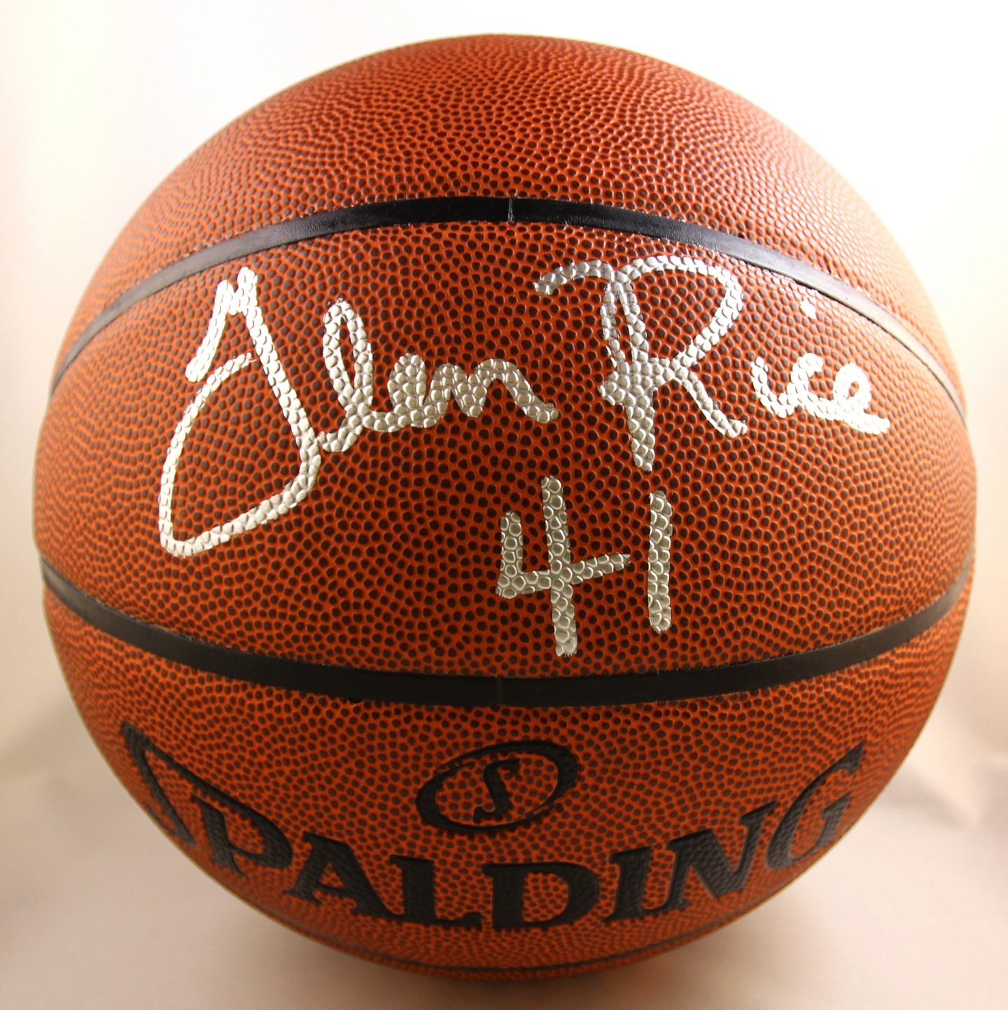 MIAMI HEAT GLEN RICE SIGNED BASKETBALL COA COLLECTIBLE MEMORABILIA