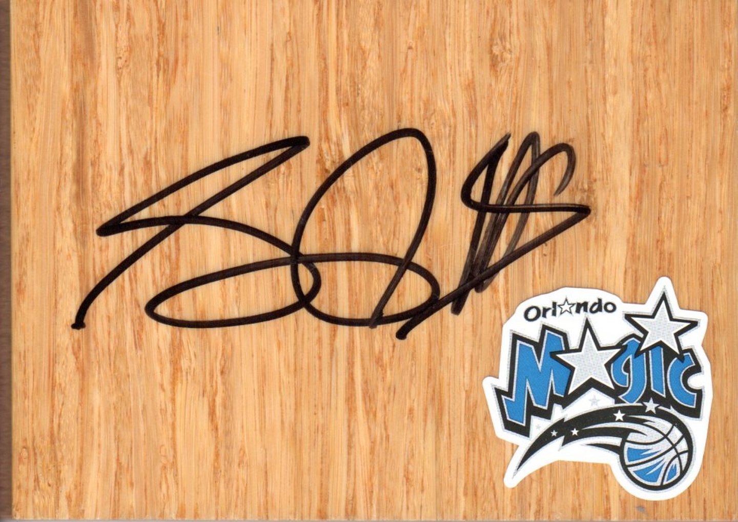 Orlando Magic Solomon Jones Signed FloorBoard COA