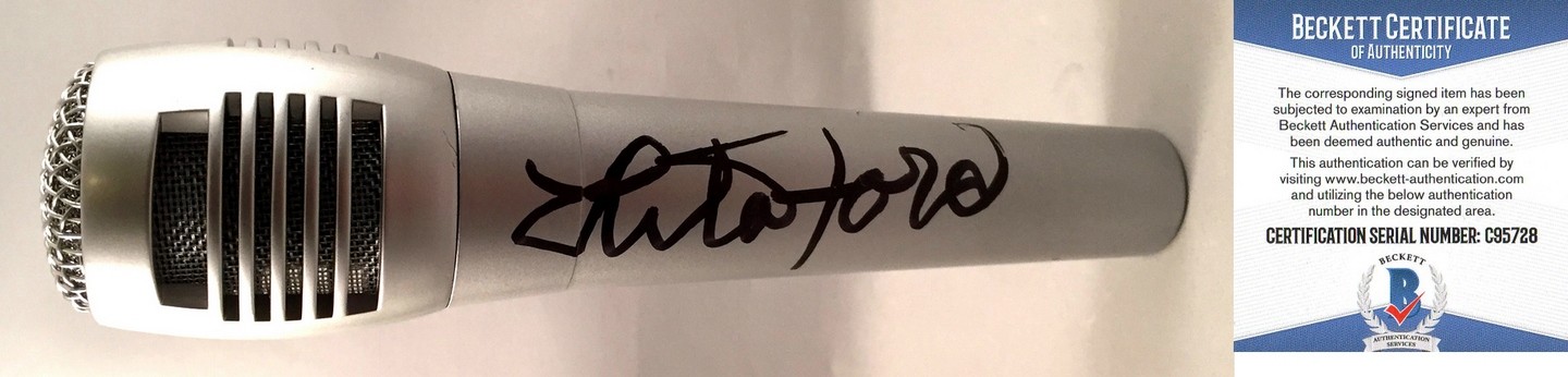 Lita Ford Signed Microphone The Runaways Beckett BAS COA