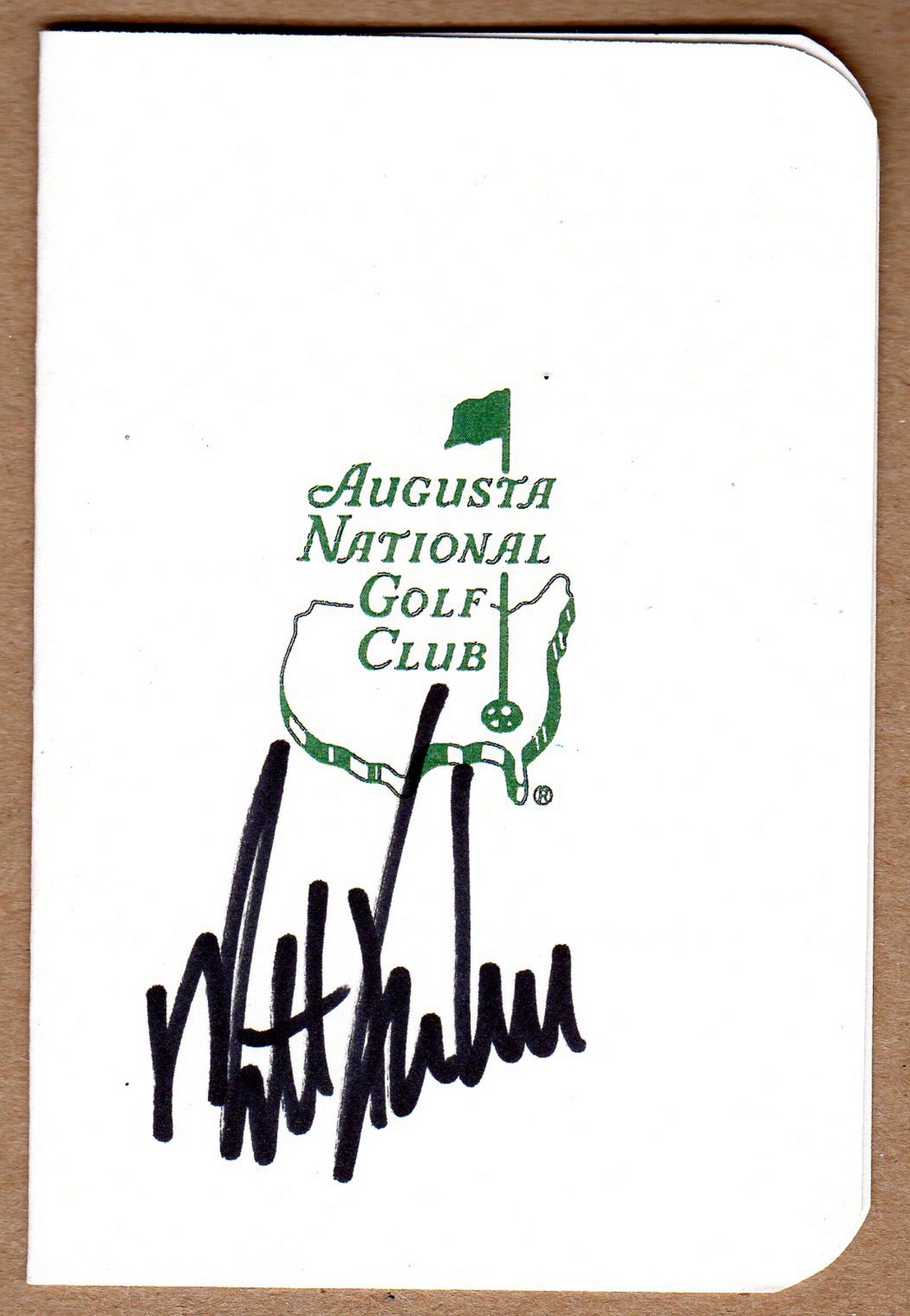 Matt Kuchar Signed Masters Scorecard COA