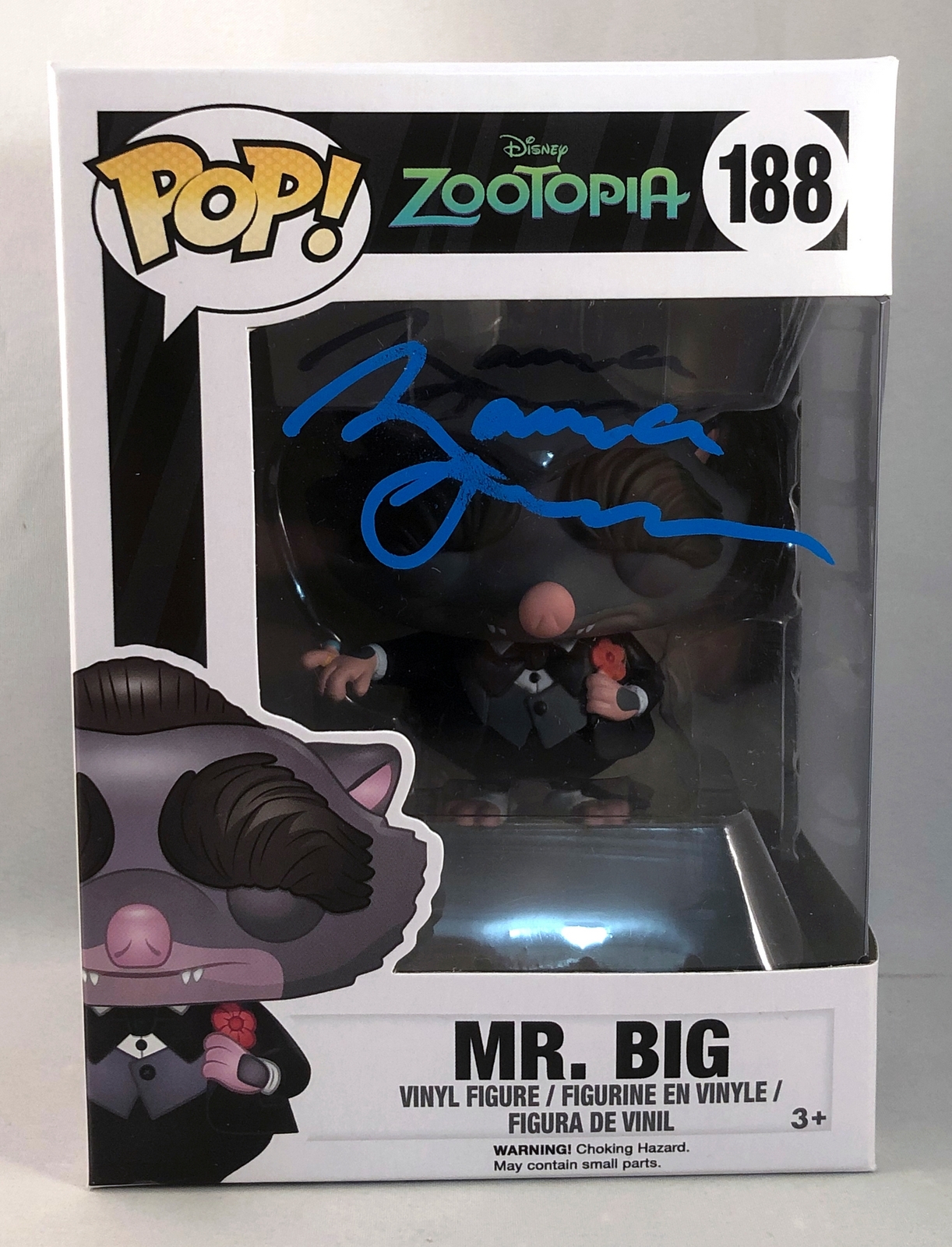 Maurice LaMarche Signed Funko Pop Mr. Big Zootopia #188 COA