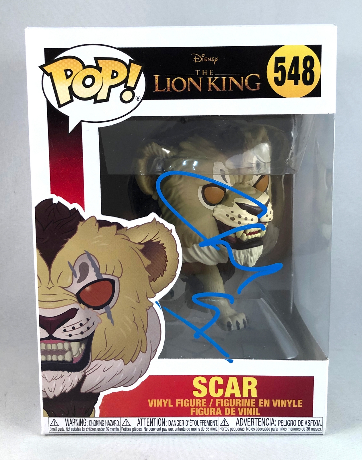 Chiwetel Ejiofor Signed Funko Pop Lion King Scar #548 COA