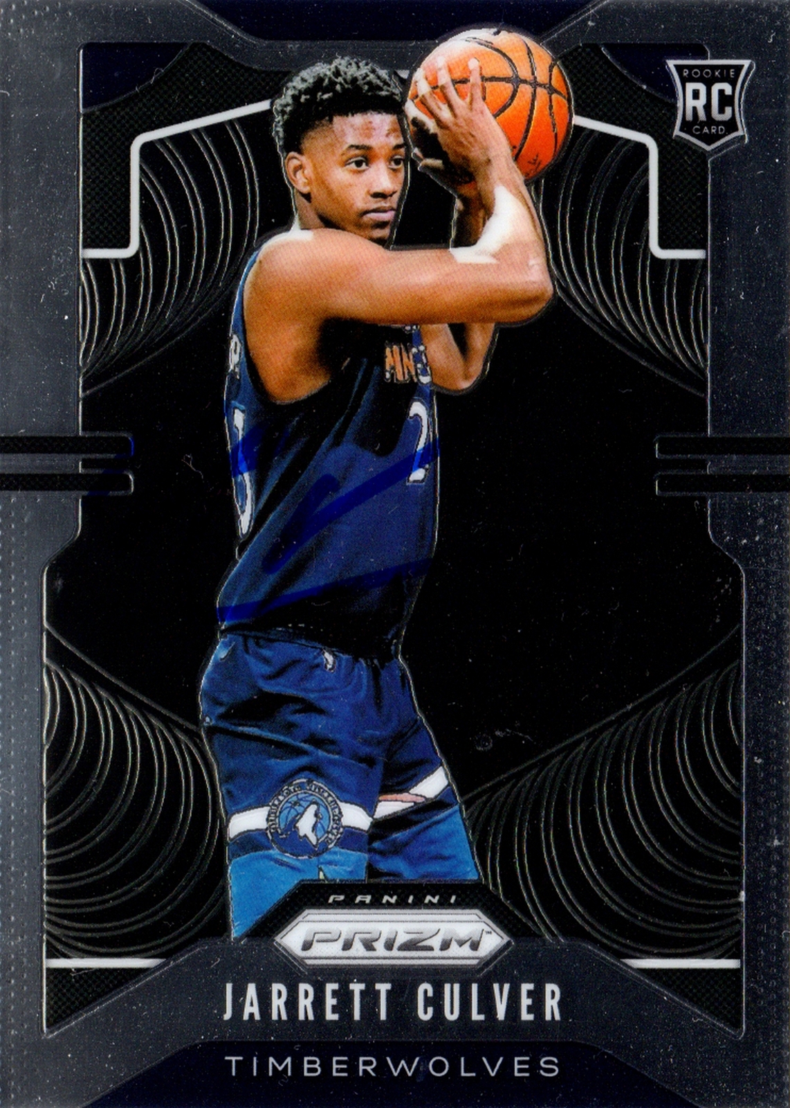 Minnesota Timberwolves Jarrett Culver Signed Rookie Card 2019 Panini Prizm #252