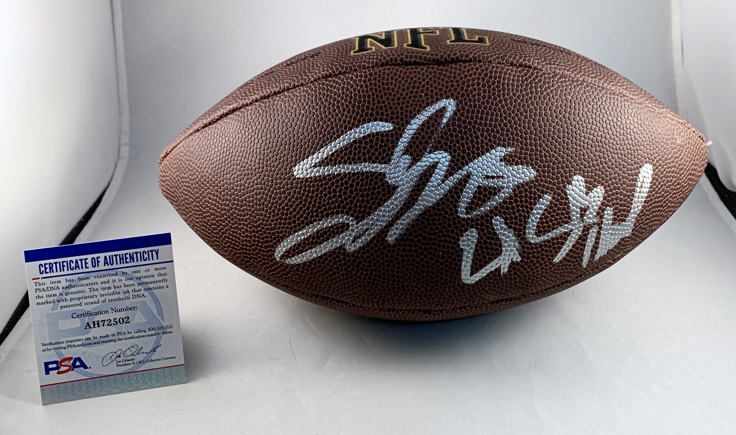 New York Giants Jeremy Shockey Signed Full Size NFL Composite Football PSA/DNA C