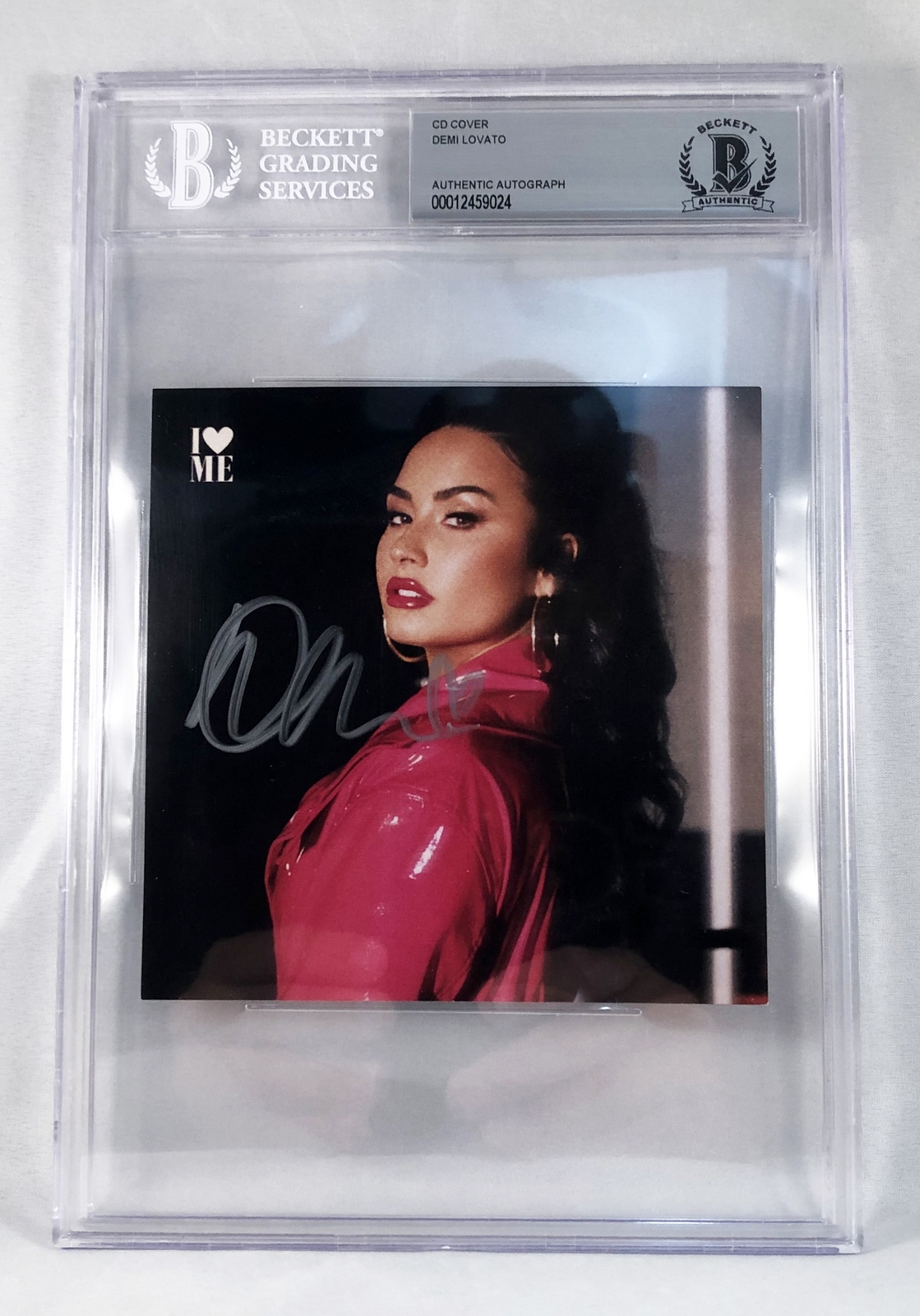 Demi Lovato Signed CD Cover Beckett BAS COA