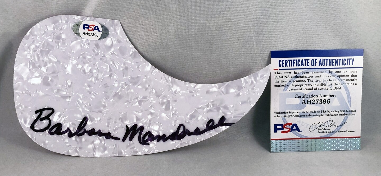 BARBARA MANDRELL SIGNED ACOUSTIC PICKGUARD PSA/DNA COA COLLECTIBLE MEMORABILIA