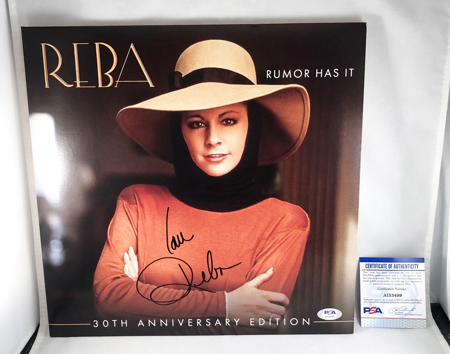 Reba McEntire Signed LP Vinyl Country Music PSA/DNA COA