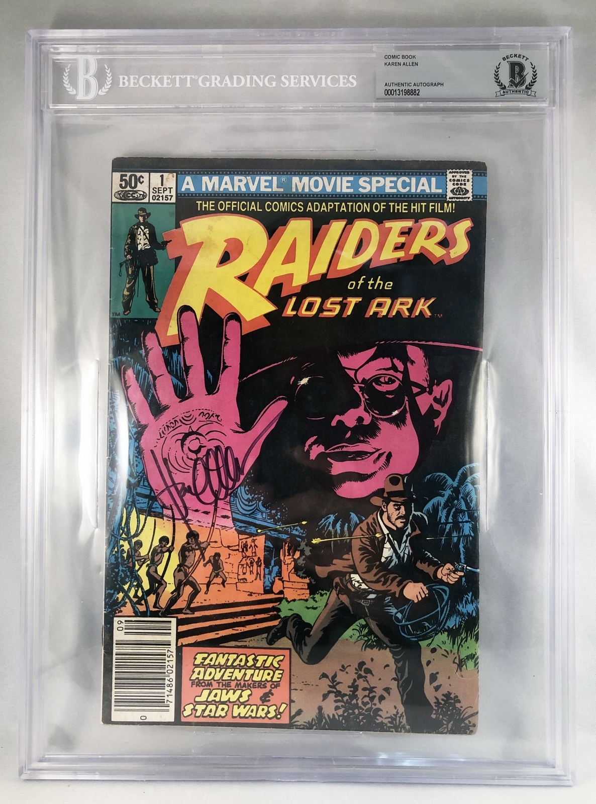 Karen Allen Signed Comic Book Beckett BAS 2 Raiders of the Lost Ark COA