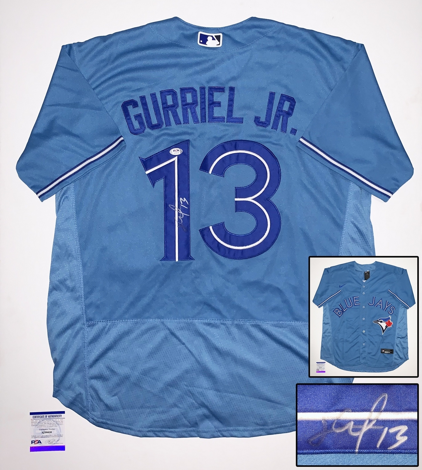 Toronto Blue Jays Lourdes Gurriel Jr Signed Jersey PSA/DNA COA