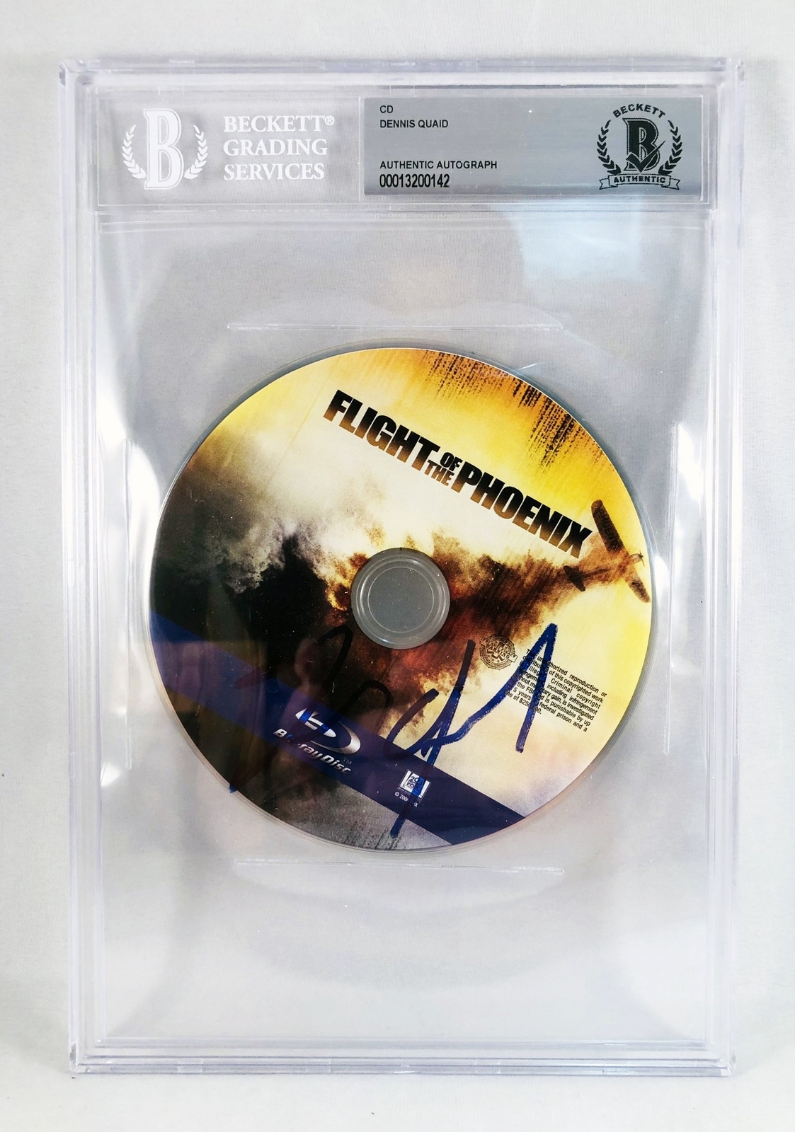 Dennis Quaid Signed DVD Flight of The Phoenix Beckett BAS COA